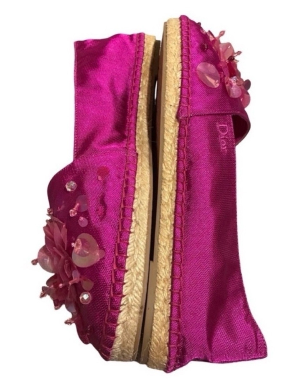 Dior Fushia Embellished Espadrille Flats Pink
Authentic size 8.5 - Picture 6 of 13